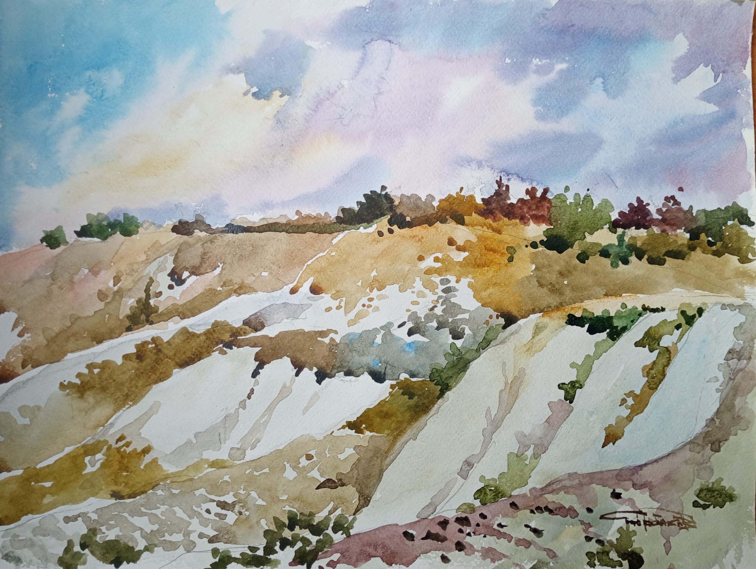 Crimean Impressions No. 5 — watercolour by Serhii Shcherbakov