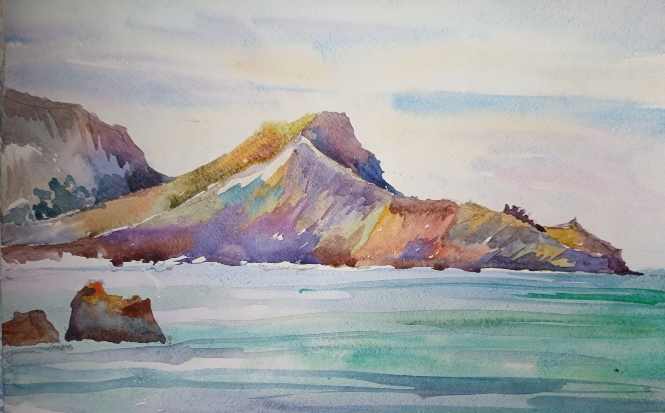 Crimean Impressions No. 10 — watercolour by Serhii Shcherbakov