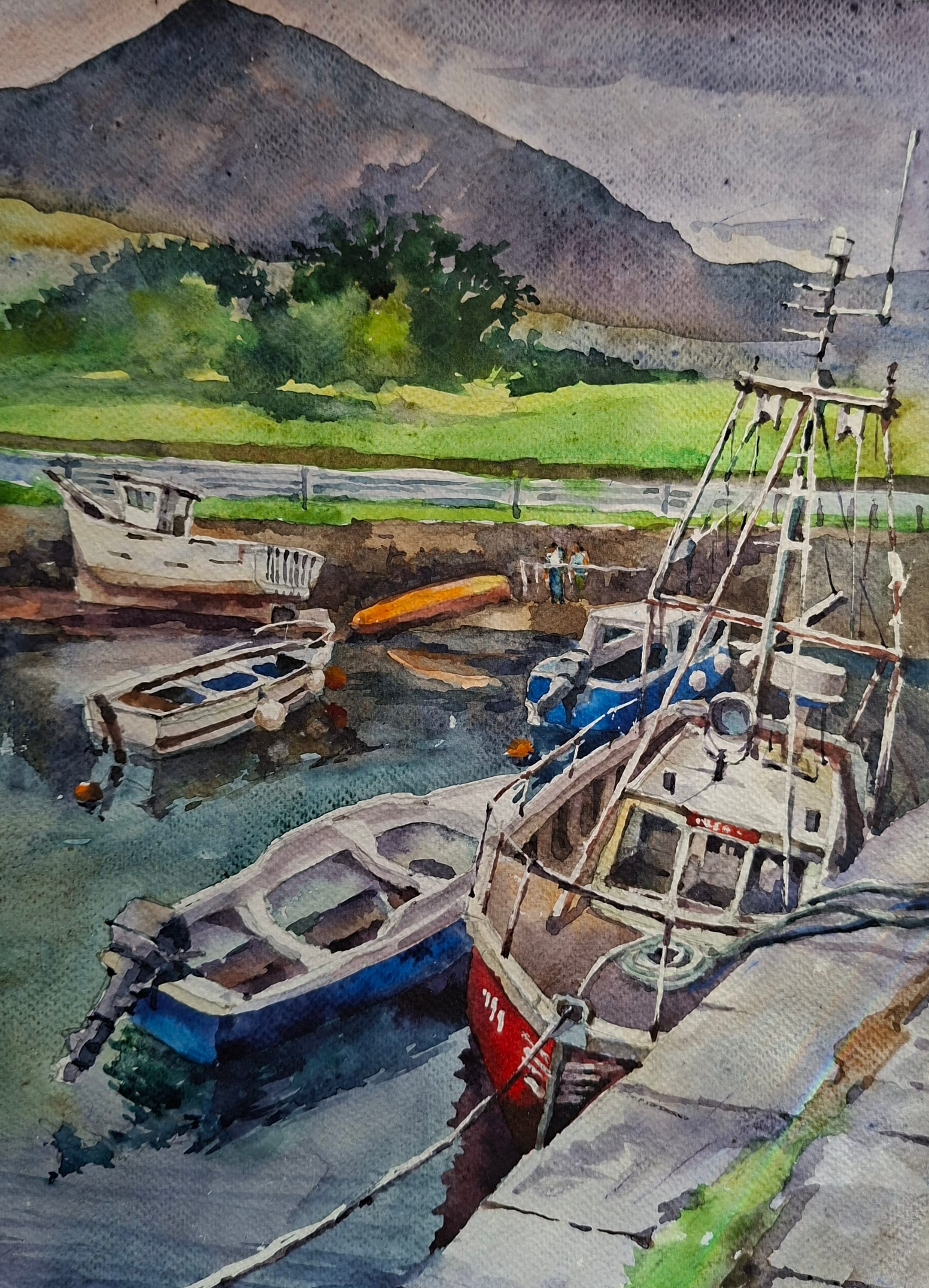 Ireland watercolour — watercolour by Serhii Shcherbakov